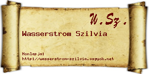 Wasserstrom Szilvia névjegykártya